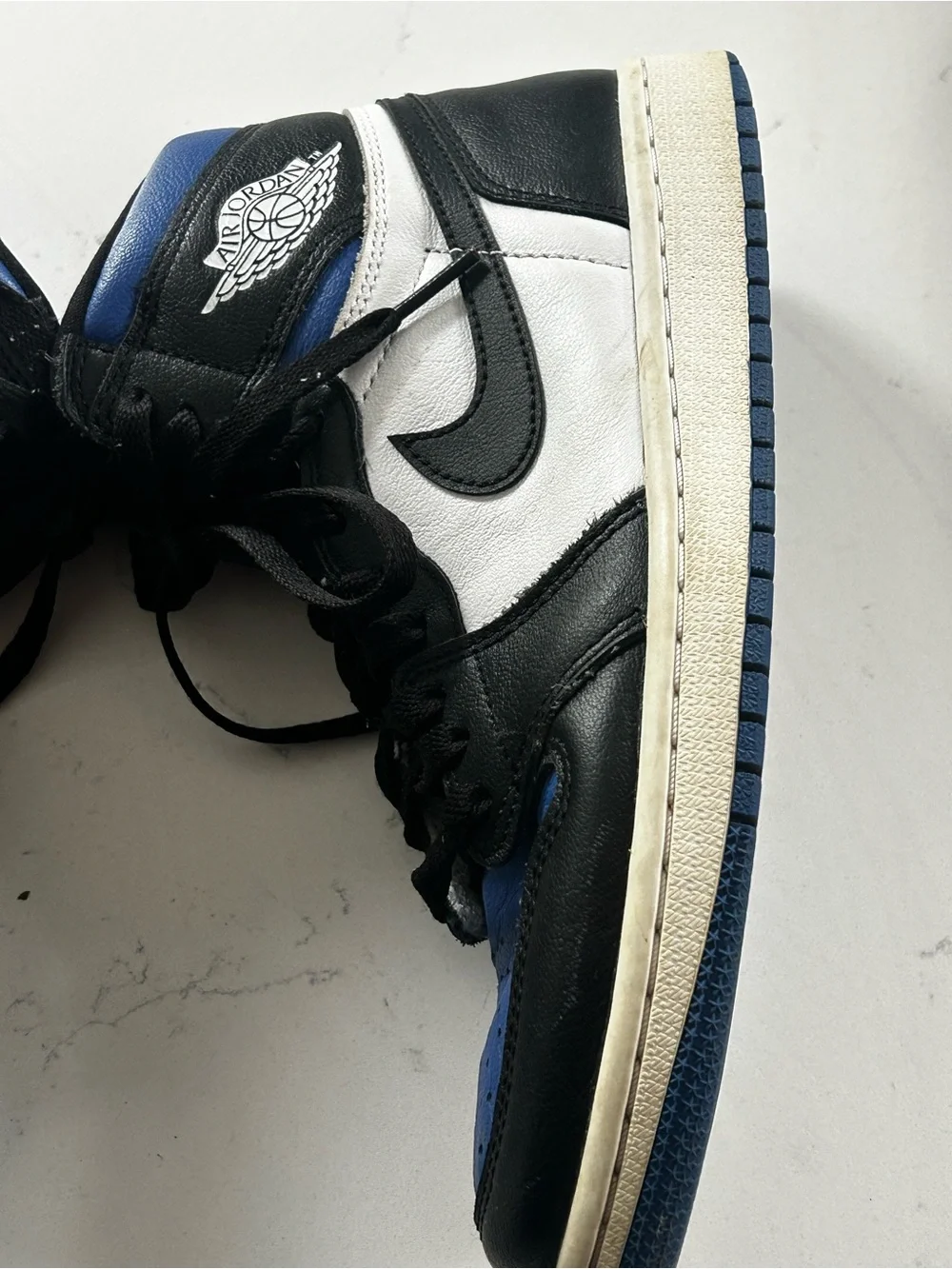 Nike air Jordan 1 retro high og royal toe men’s size 7